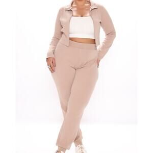 Fashion Nova Ribbed Pants Set
